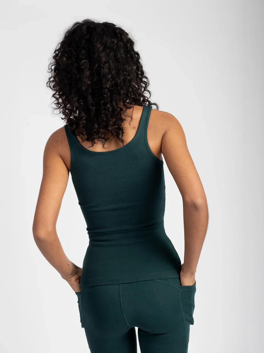 PlantTec™ Organic Reversible Contour Tank | Monstera 9