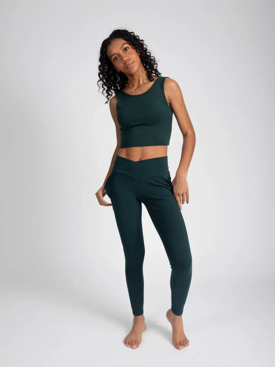 PlantTec™ Organic Reversible Crop Tank | Monstera 2