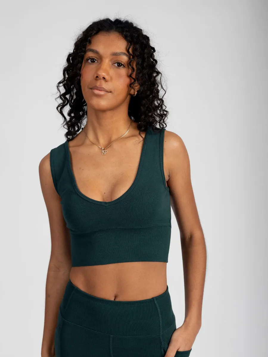 PlantTec™ Organic Reversible Crop Tank | Monstera 4