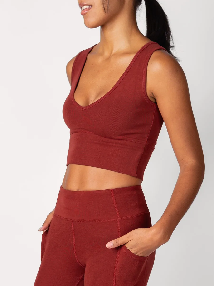 PlantTec™ Organic Reversible Crop Tank | Redwood 9