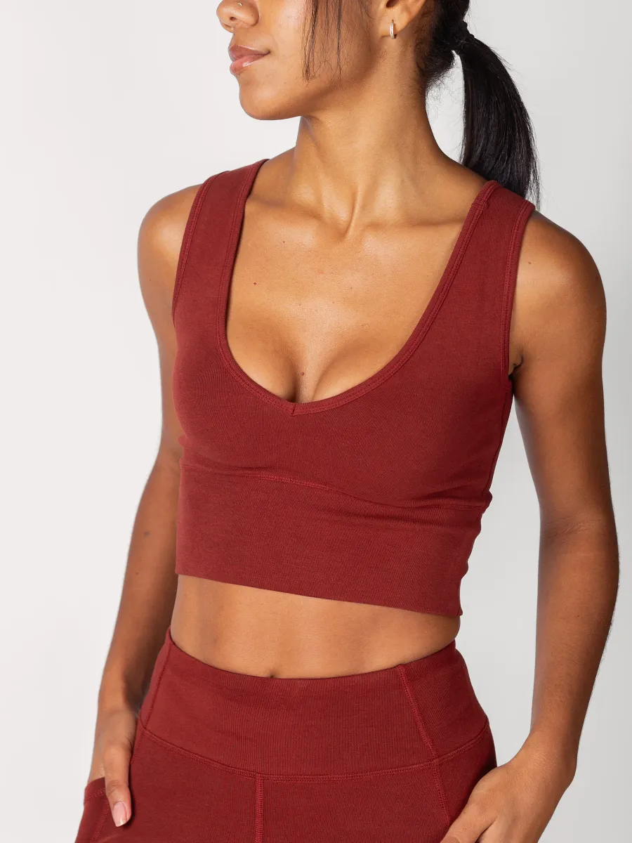 PlantTec™ Organic Reversible Crop Tank | Redwood 2