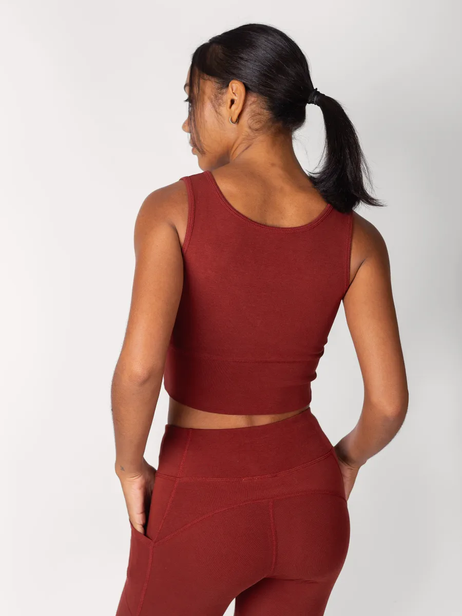 PlantTec™ Organic Reversible Crop Tank | Redwood 4