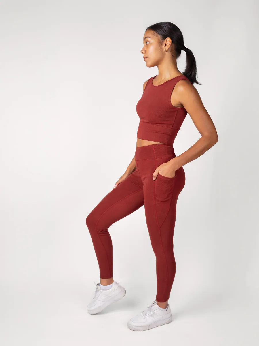 PlantTec™ Organic Reversible Crop Tank | Redwood 6