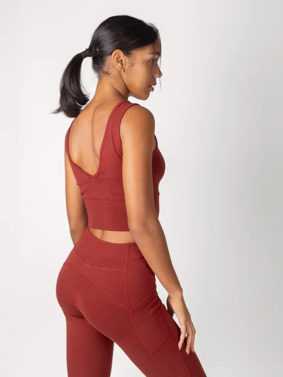 PlantTec™ Organic Reversible Crop Tank | Redwood 7