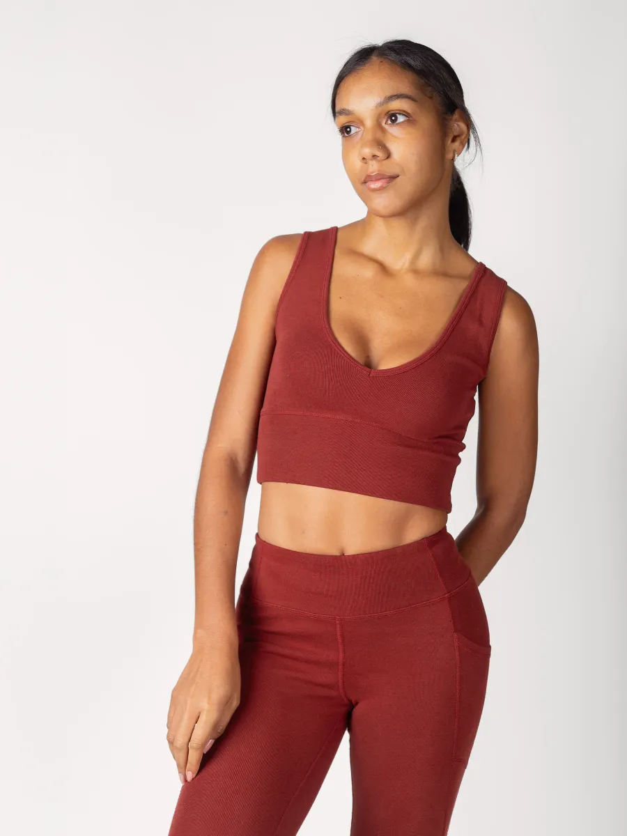 PlantTec™ Organic Reversible Crop Tank | Redwood 8