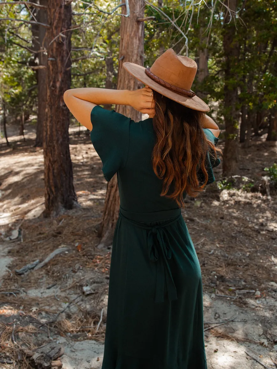 Ruffle Wrap Dress | Monstera 6