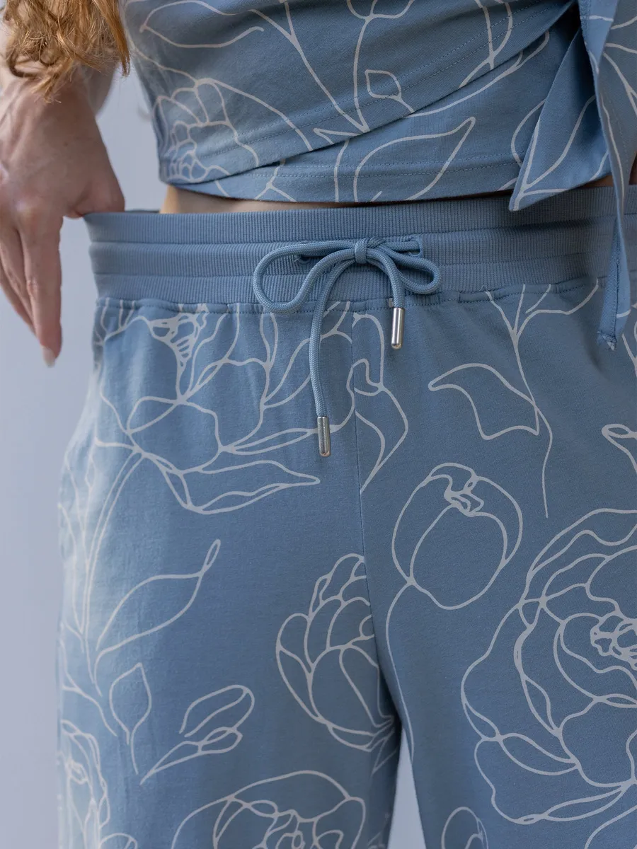 Wide Leg Pants | Garden Rose 6