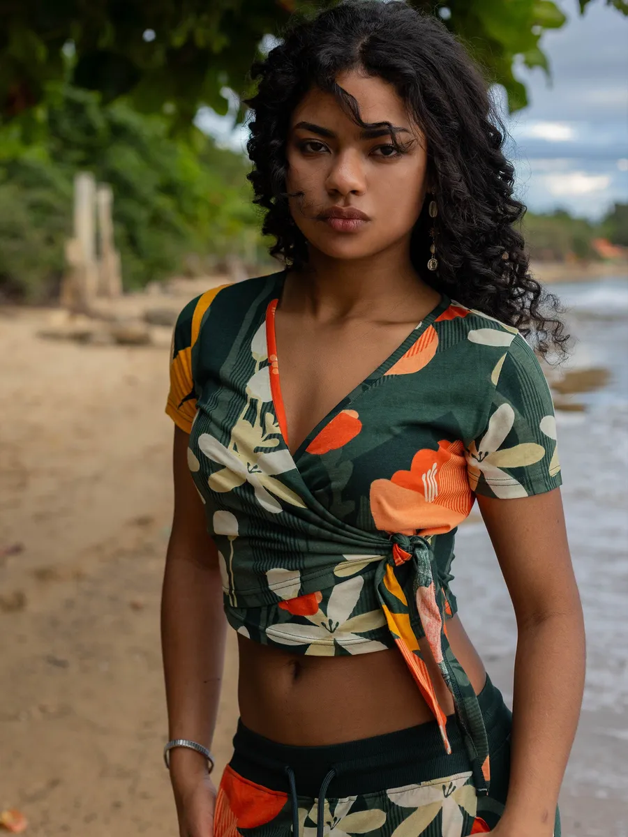 Wrap Crop Top | Paradise 2