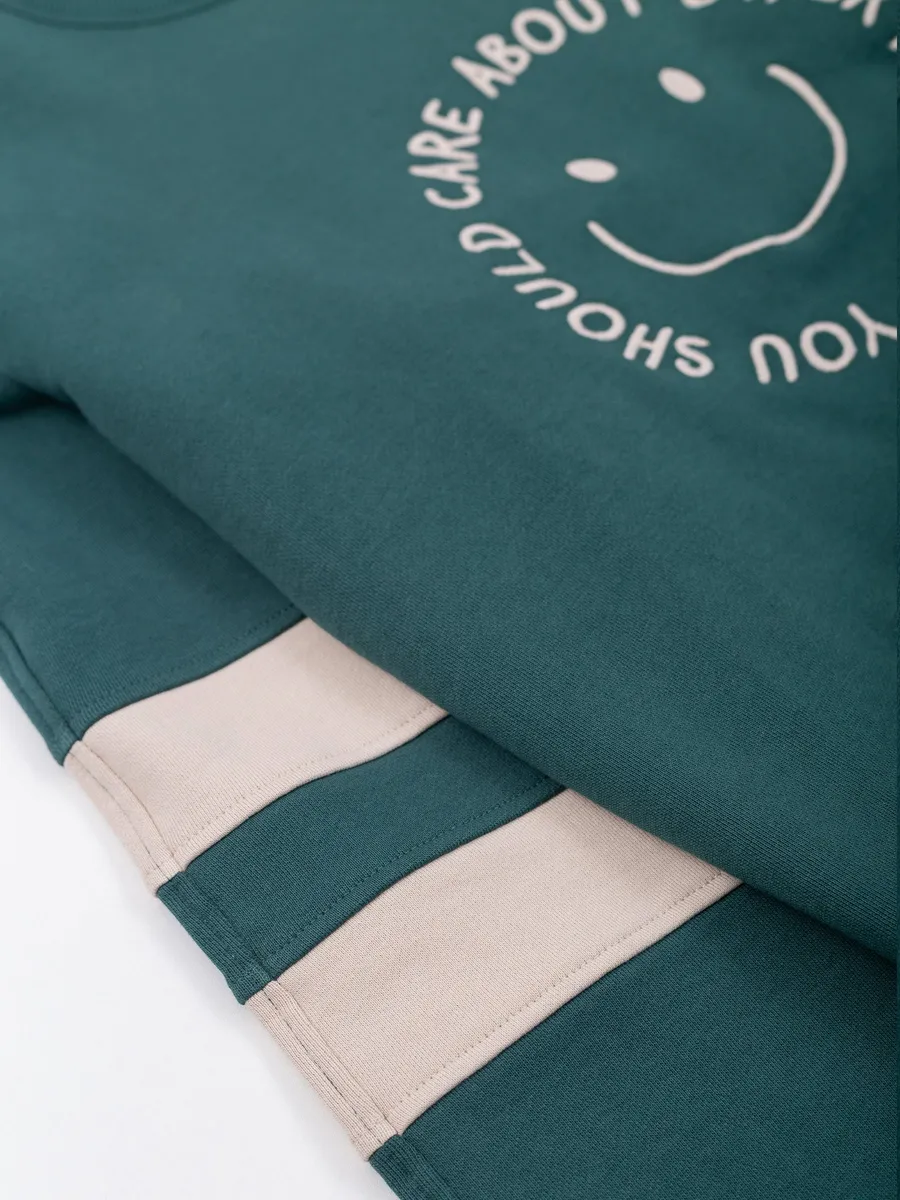 YOU SHOULD CARE Embroidered Organic Pullover 9