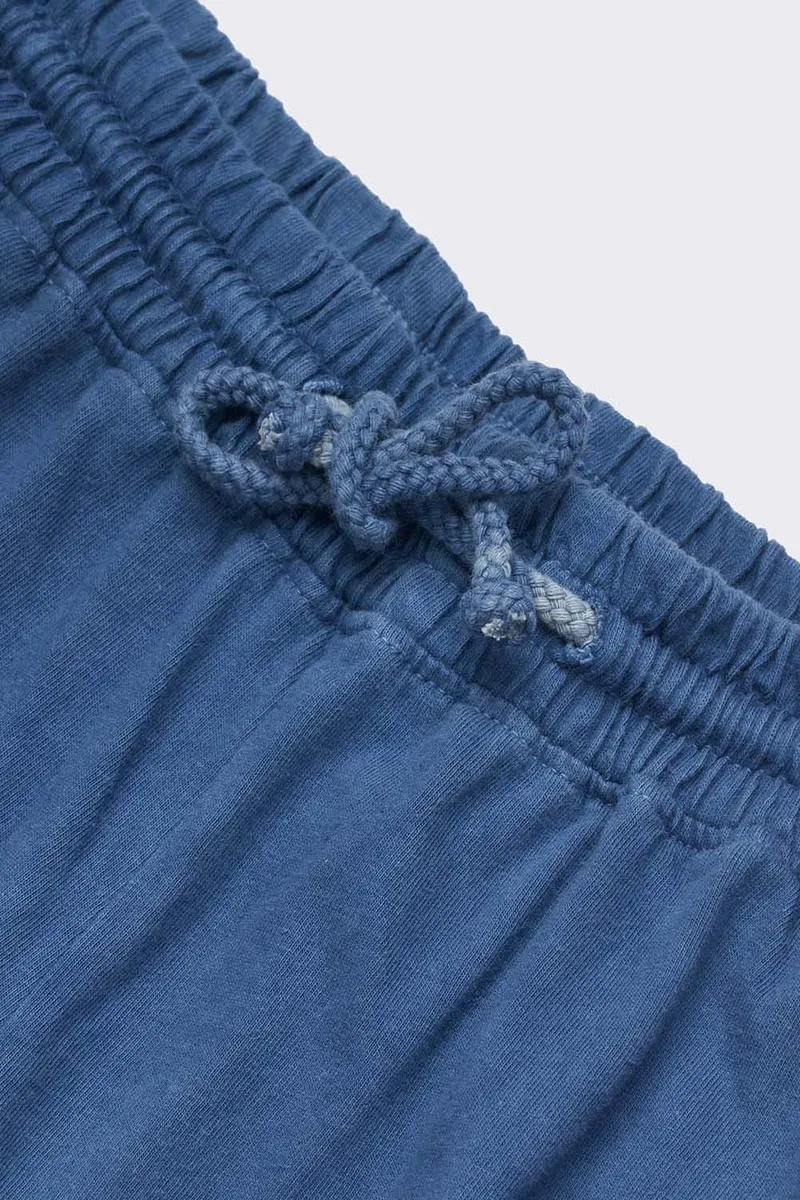 Indigo Dyed Men's Organic Athletic Shorts 3