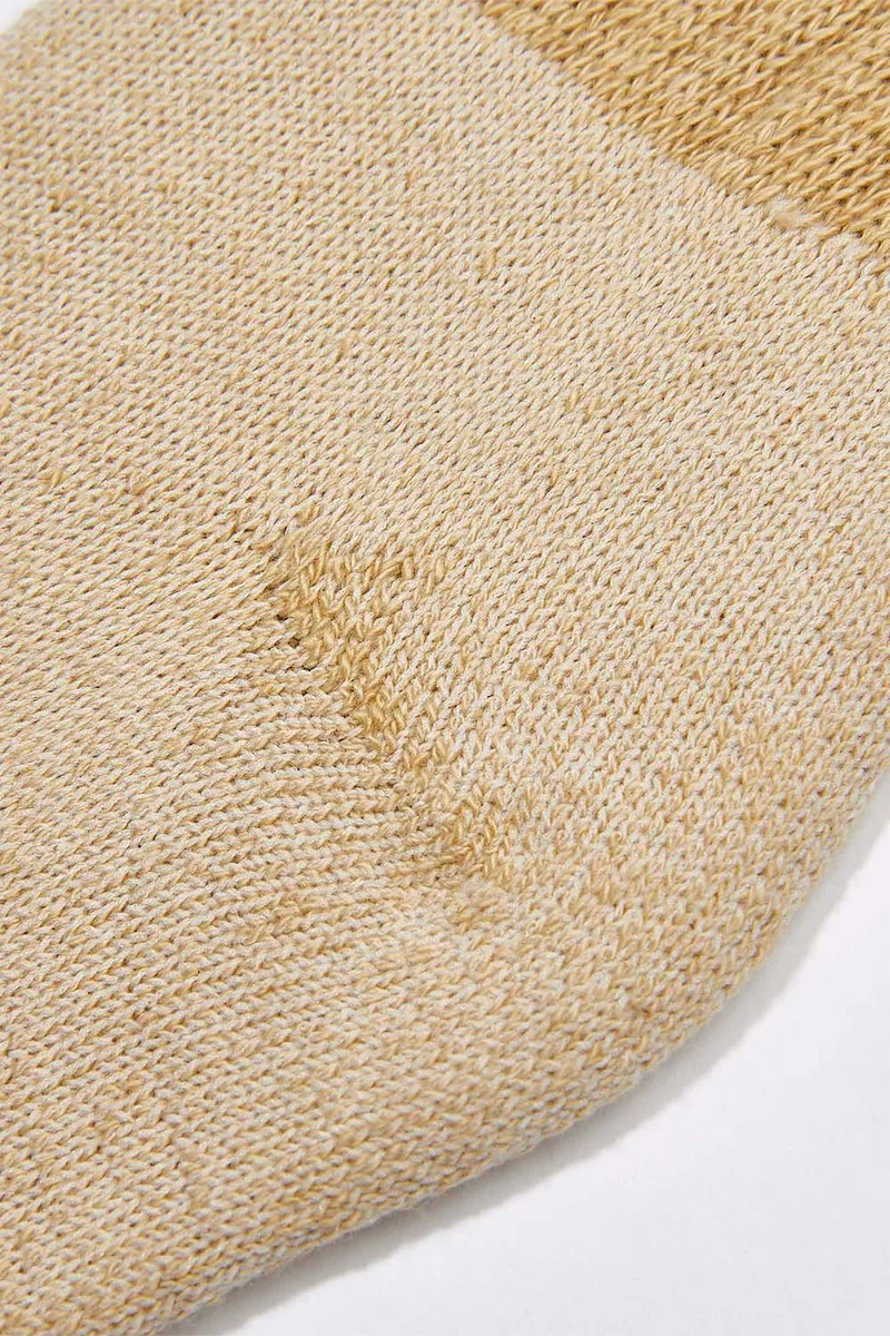 Men's 3 Pack Organic Cotton Socks Tan-Green Ankle 5