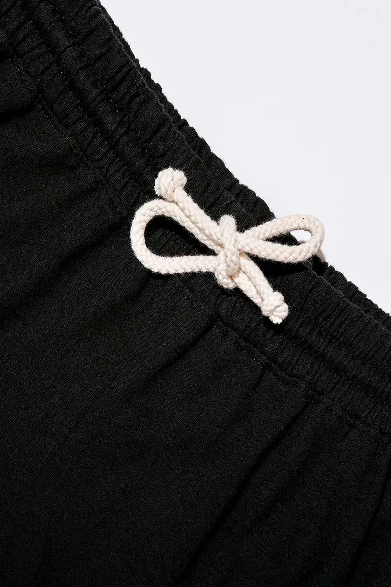 Men's Organic Athletic Shorts in Black 2