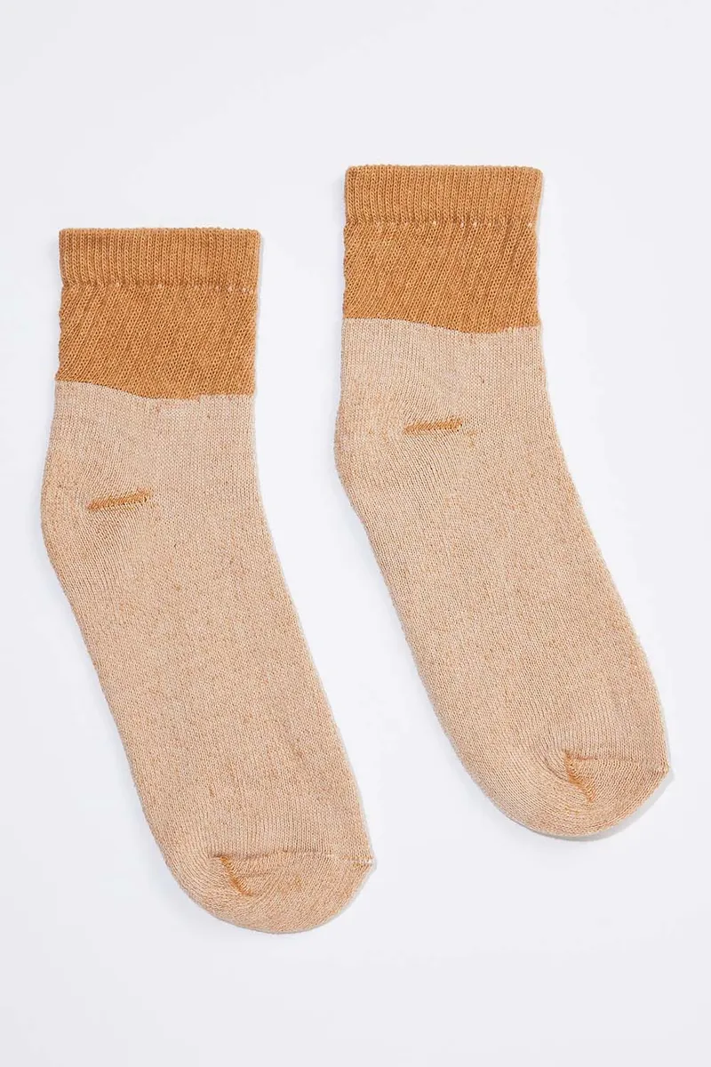 Men's Organic Cotton Socks Brown Ankle 2
