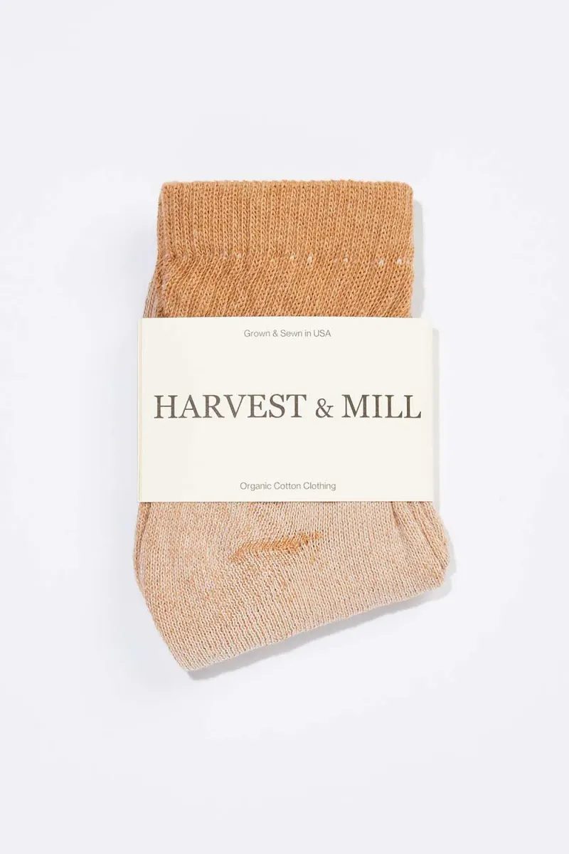 Men's Organic Cotton Socks Brown Ankle 3