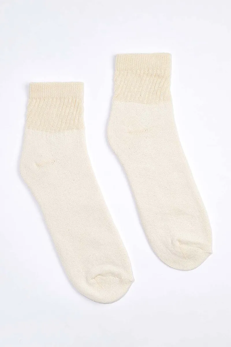 Men's Organic Cotton Socks Natural-White Ankle 2