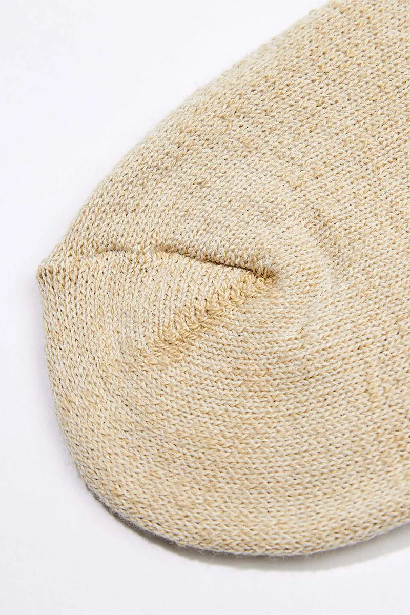 Men's Organic Cotton Socks Tan-Green Crew 6