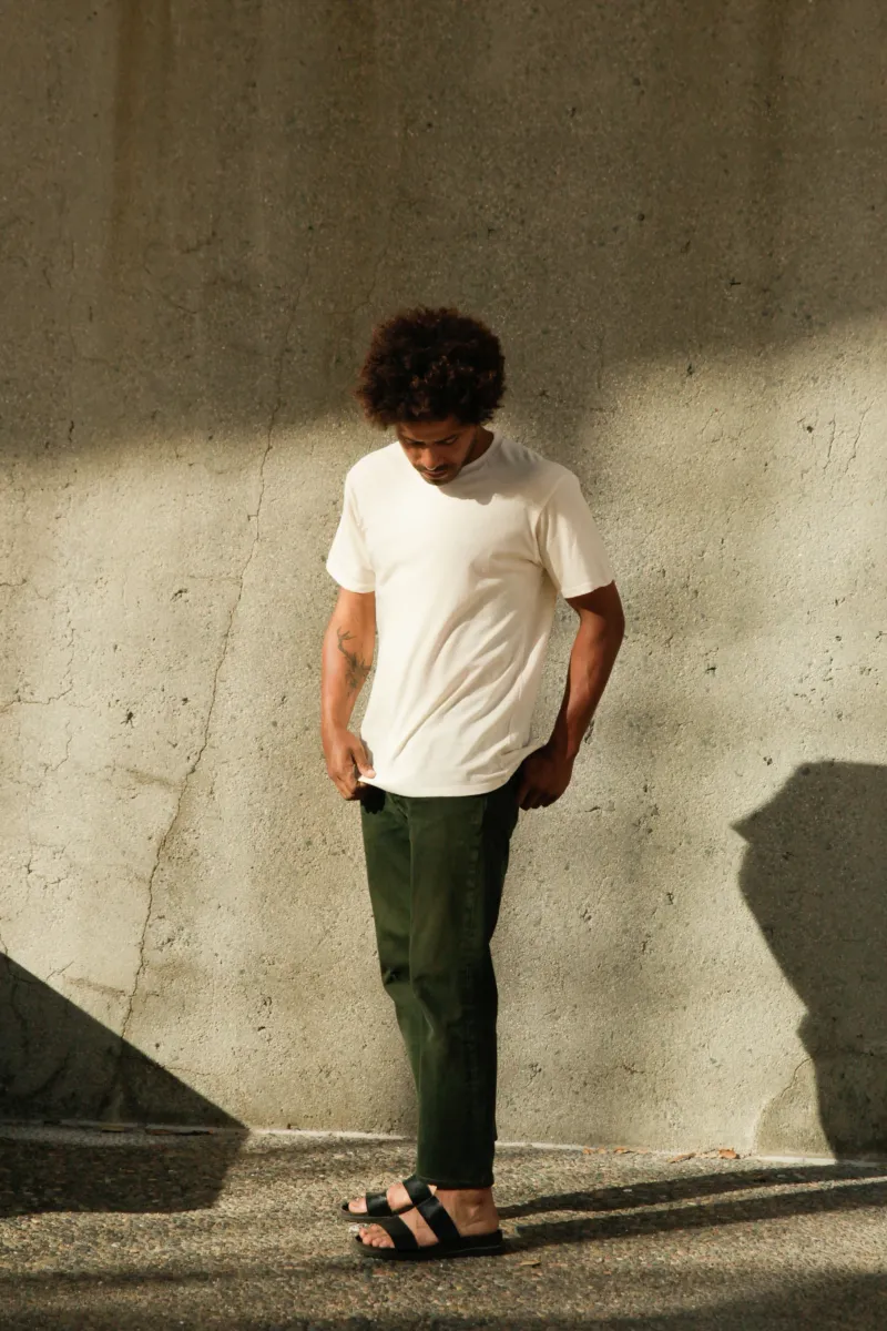 Men's Organic Crew Tee in Natural 2