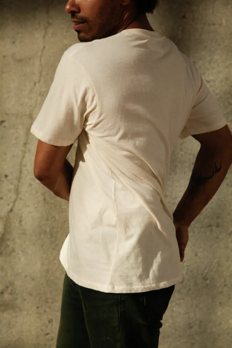 Men's Organic Crew Tee in Natural 3
