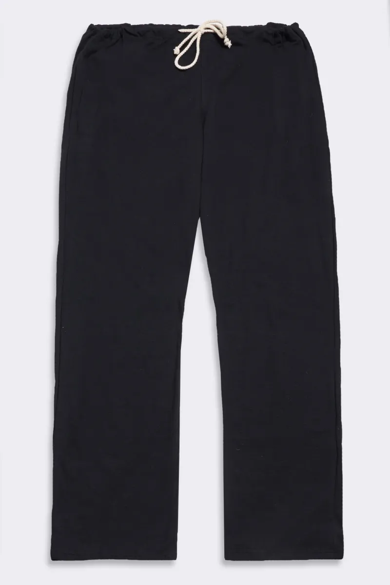 Men's Organic Drawstring Only Lounge Pants in Black 2