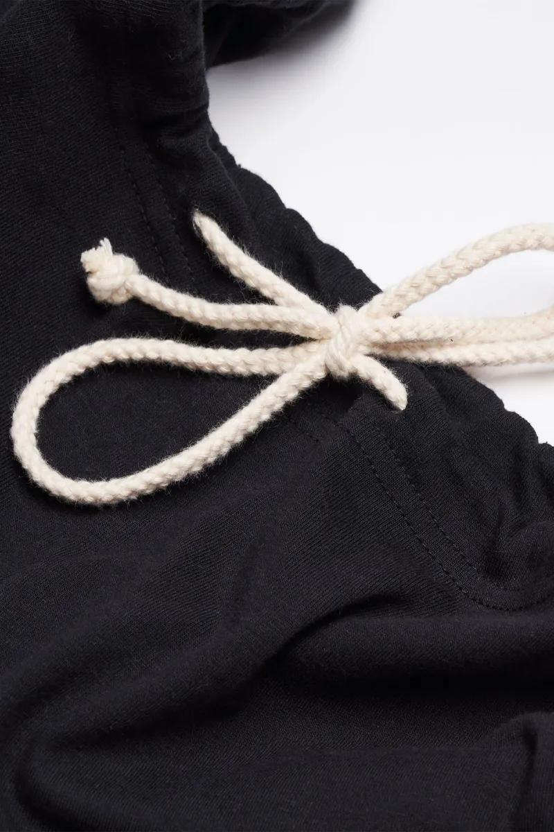 Men's Organic Drawstring Only Lounge Pants in Black 5