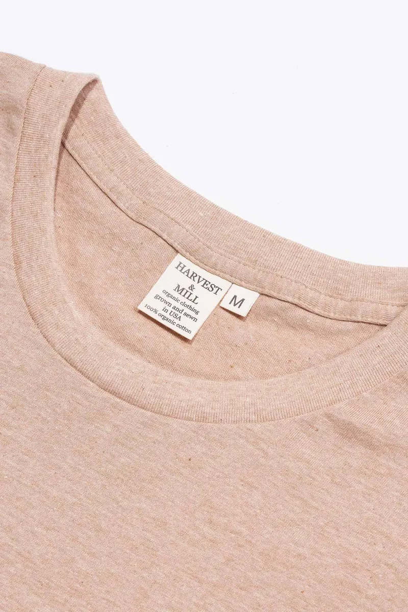 Men's Organic Heirloom Brown Crew Tee 4