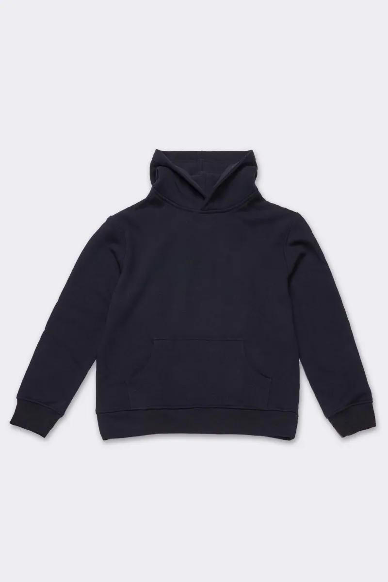 Men's Organic Hoodie Sweatshirt in Black 2
