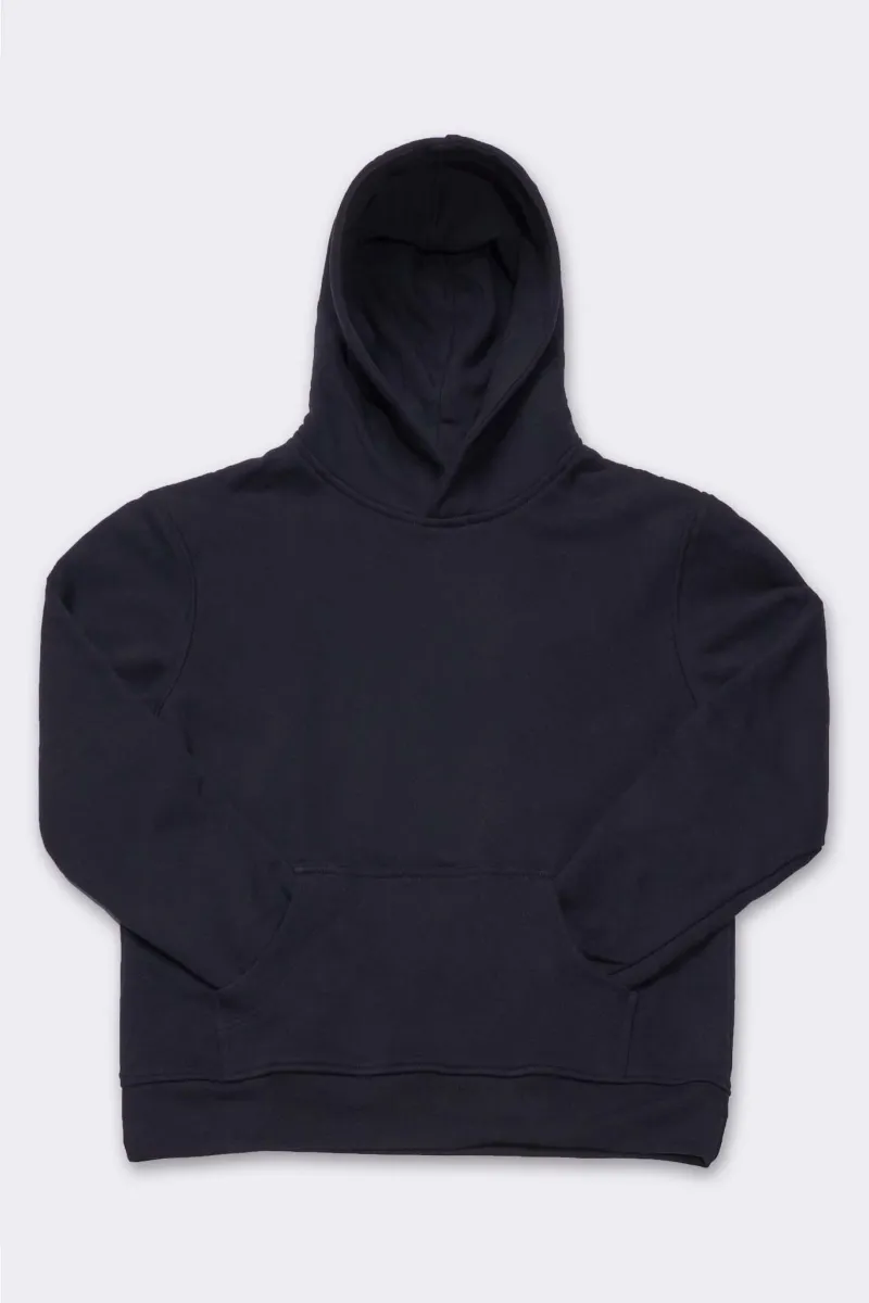 Men's Organic Hoodie Sweatshirt in Black 3