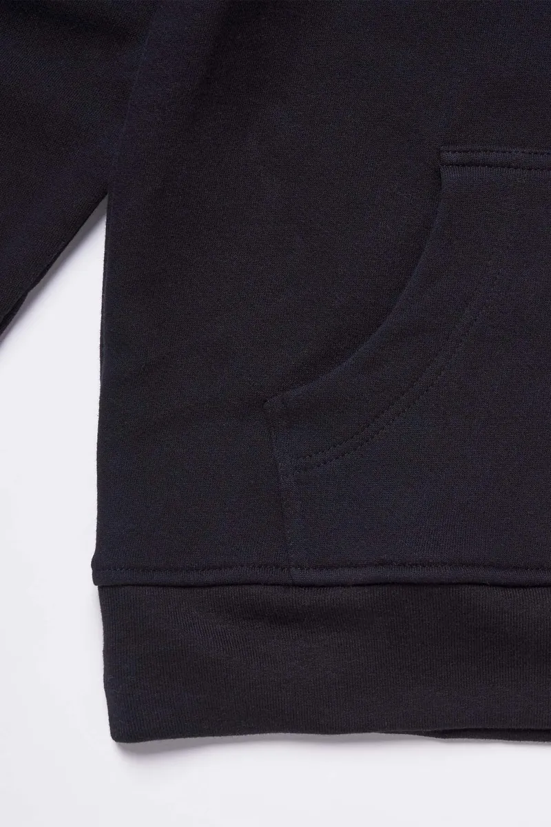 Men's Organic Hoodie Sweatshirt in Black 4