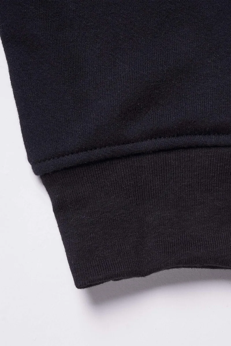 Men's Organic Hoodie Sweatshirt in Black 5