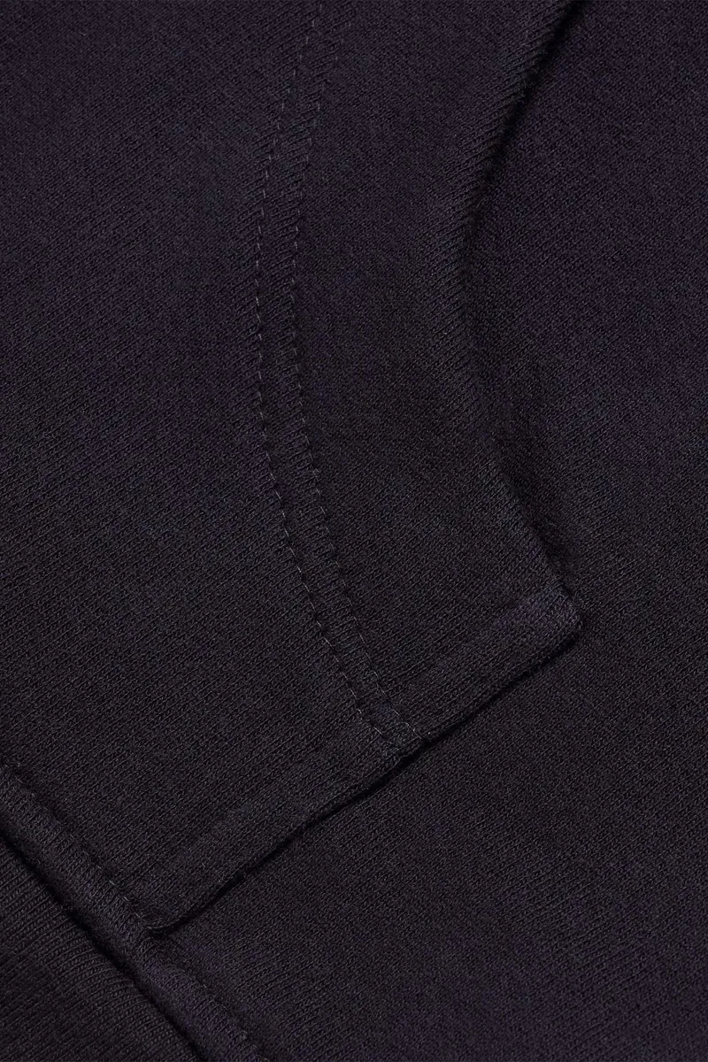 Men's Organic Hoodie Sweatshirt in Black 6
