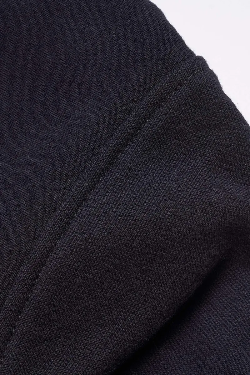 Men's Organic Hoodie Sweatshirt in Black 7