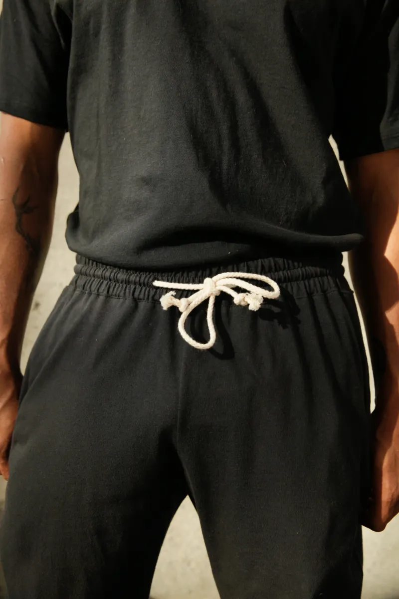 Men's Organic Jogger Pants in Black 3