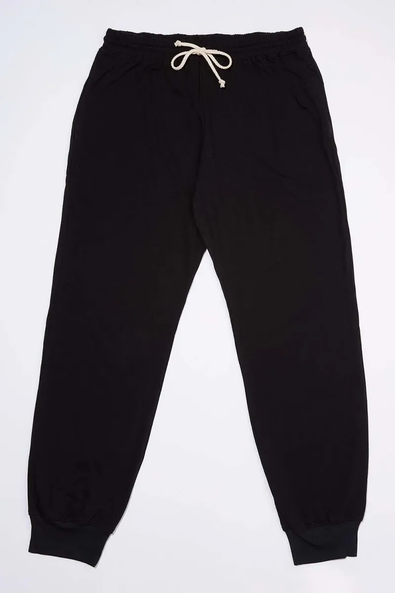 Men's Organic Jogger Pants in Black 6