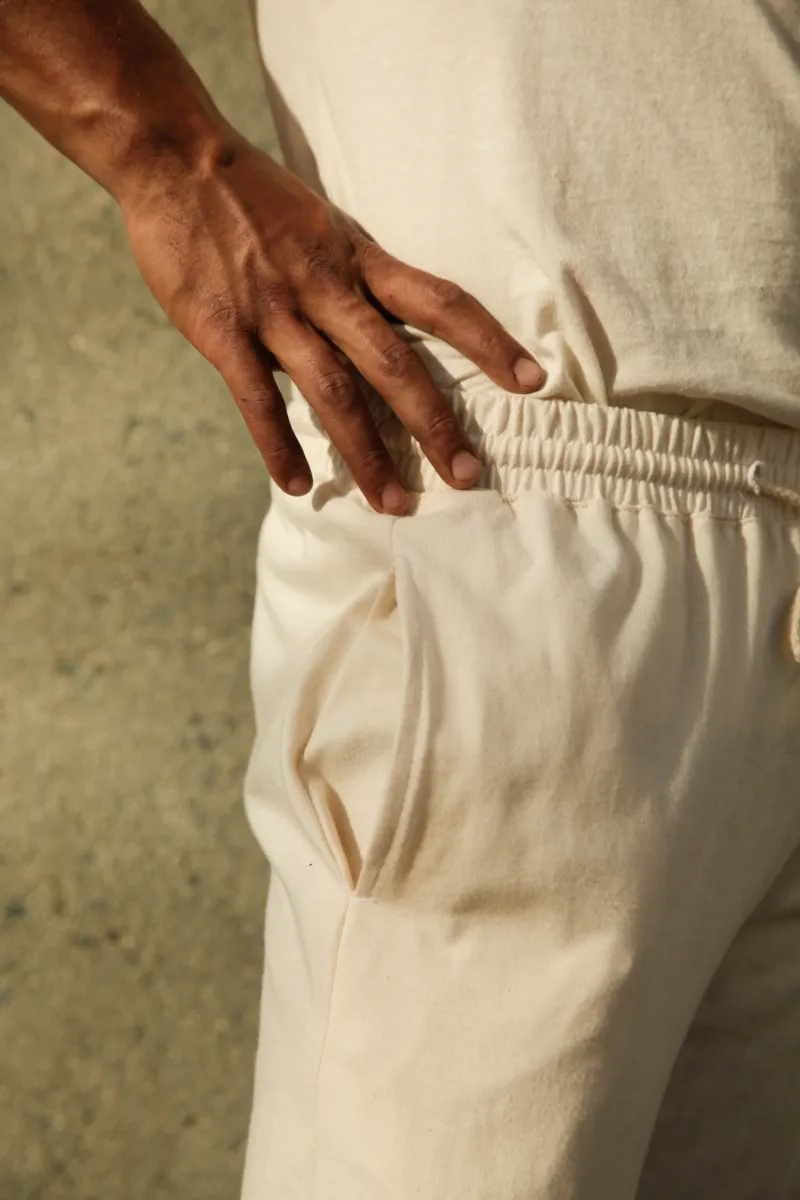 Men's Organic Jogger Pants in Natural 5