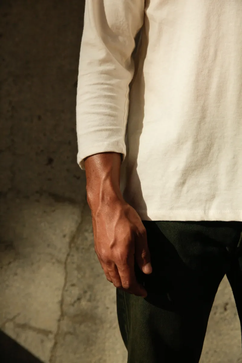 Men's Organic Raglan in Natural 3