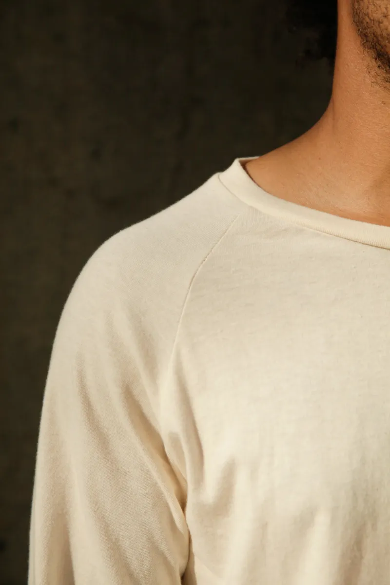 Men's Organic Raglan in Natural 4