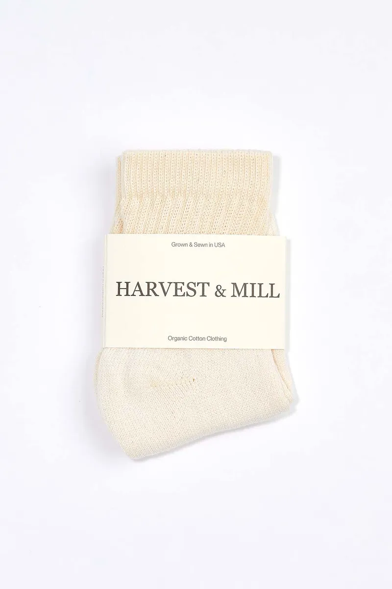 Women's 3 Pack Organic Cotton Socks Natural-White Ankle 3