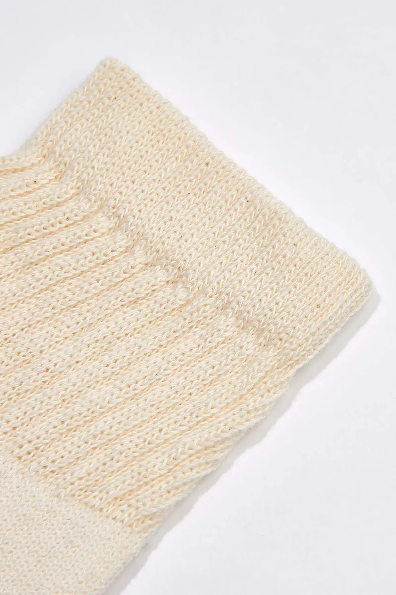 Women's 3 Pack Organic Cotton Socks Natural-White Ankle 4