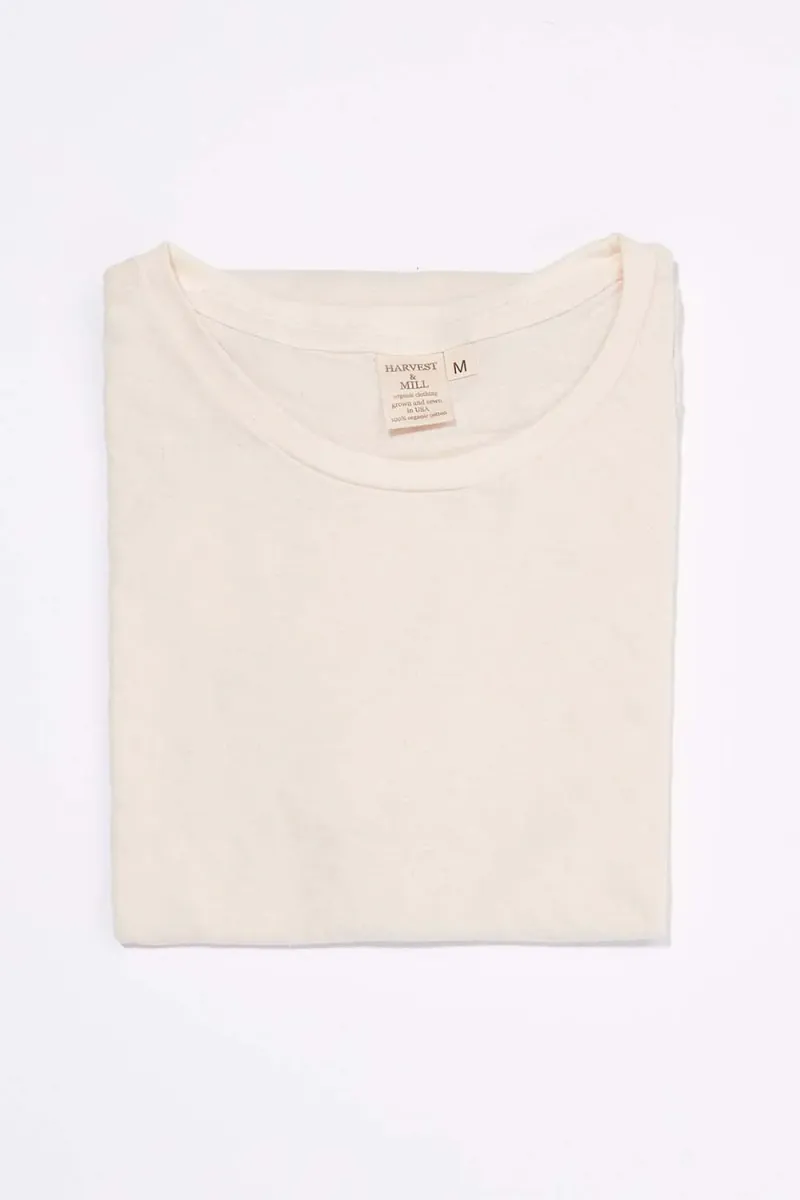 Women's Organic Crew Tee in Natural 7