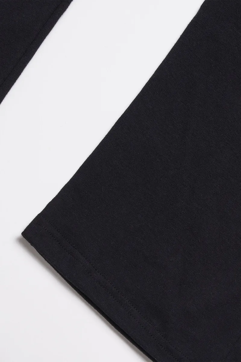 Women's Organic Drawstring Only Lounge Pants in Black 3