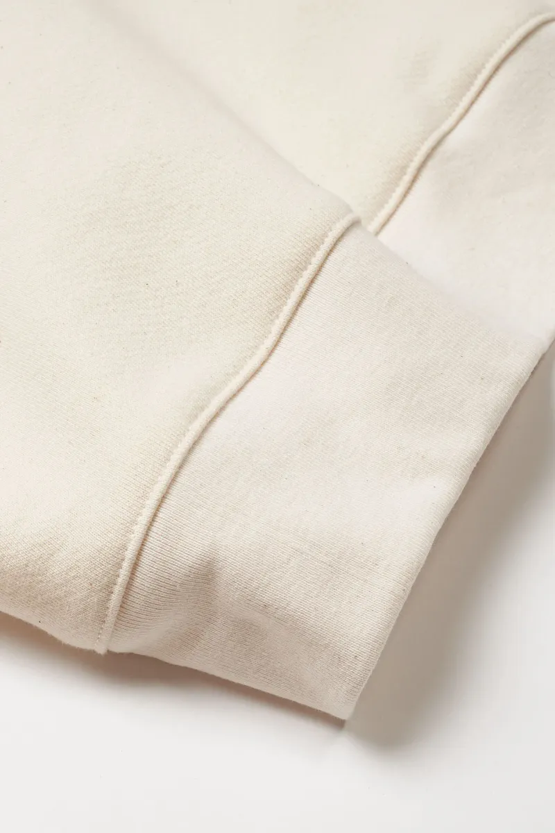 Women's Organic Heavyweight Crew Sweatshirt in Natural 5