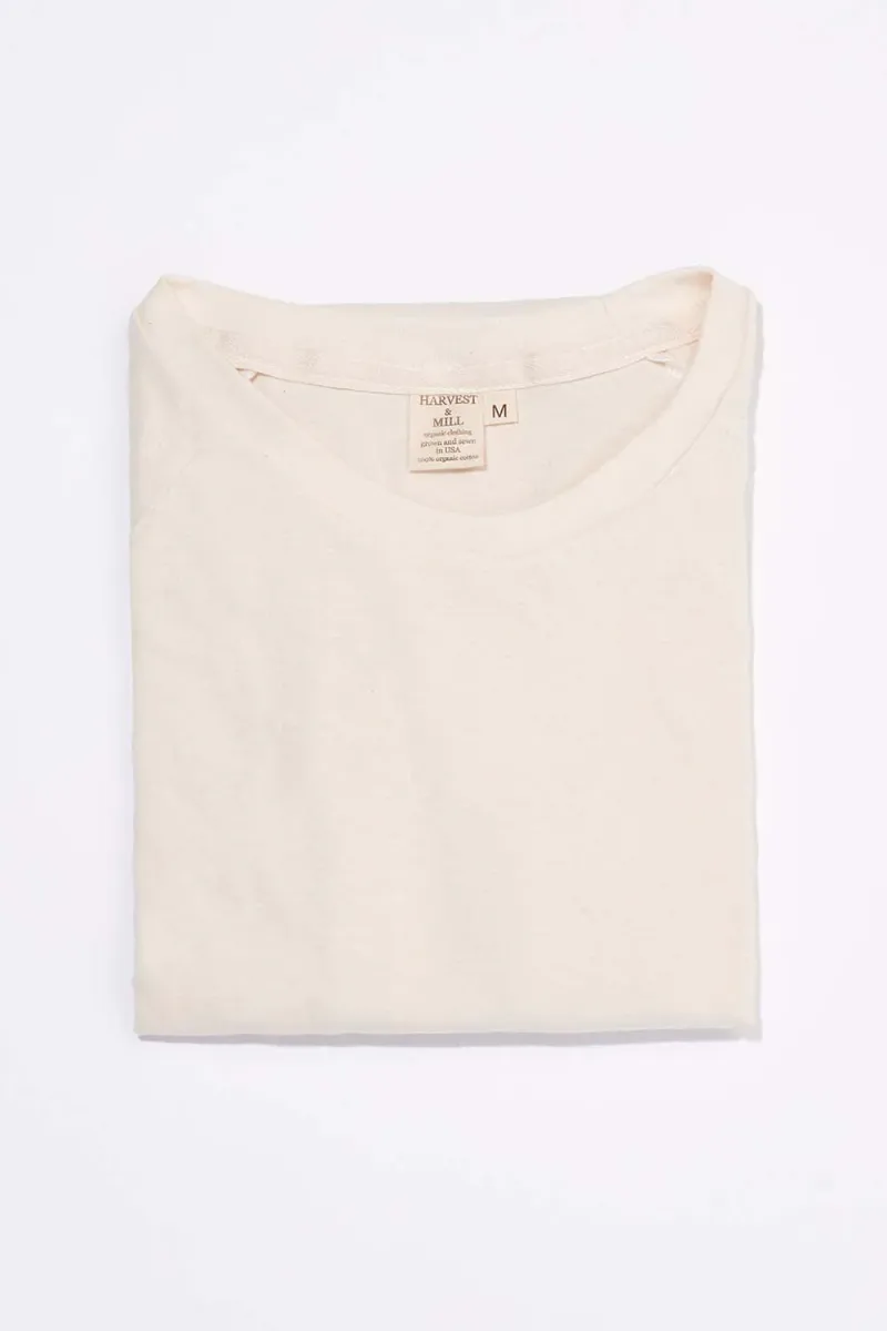 Women's Organic Raglan in Natural 7