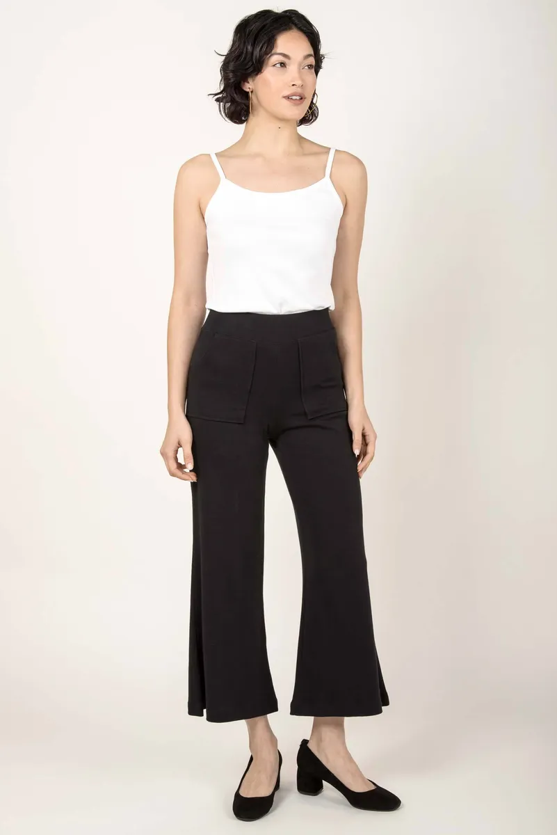 Essential Cropped Wide Leg Pant 2