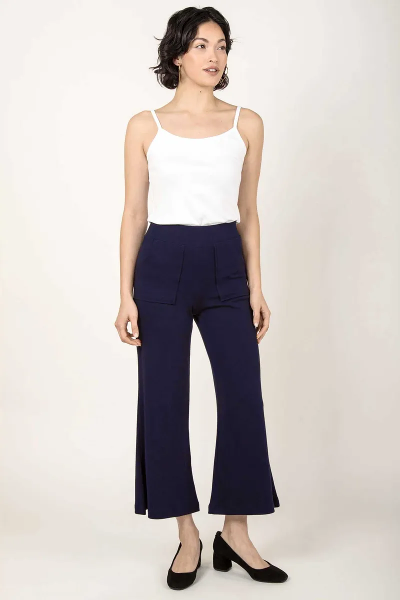 Essential Cropped Wide Leg Pant 7