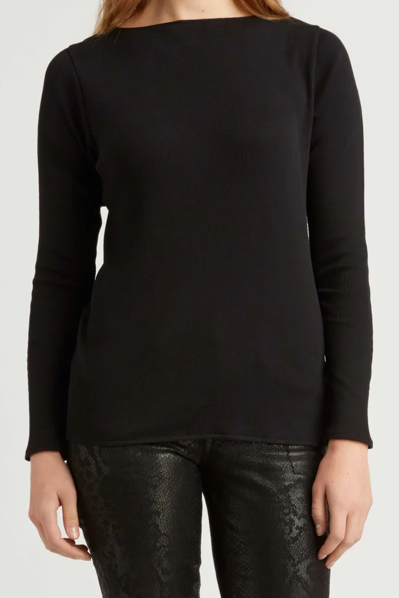 Essential Rib Boatneck Tee 11
