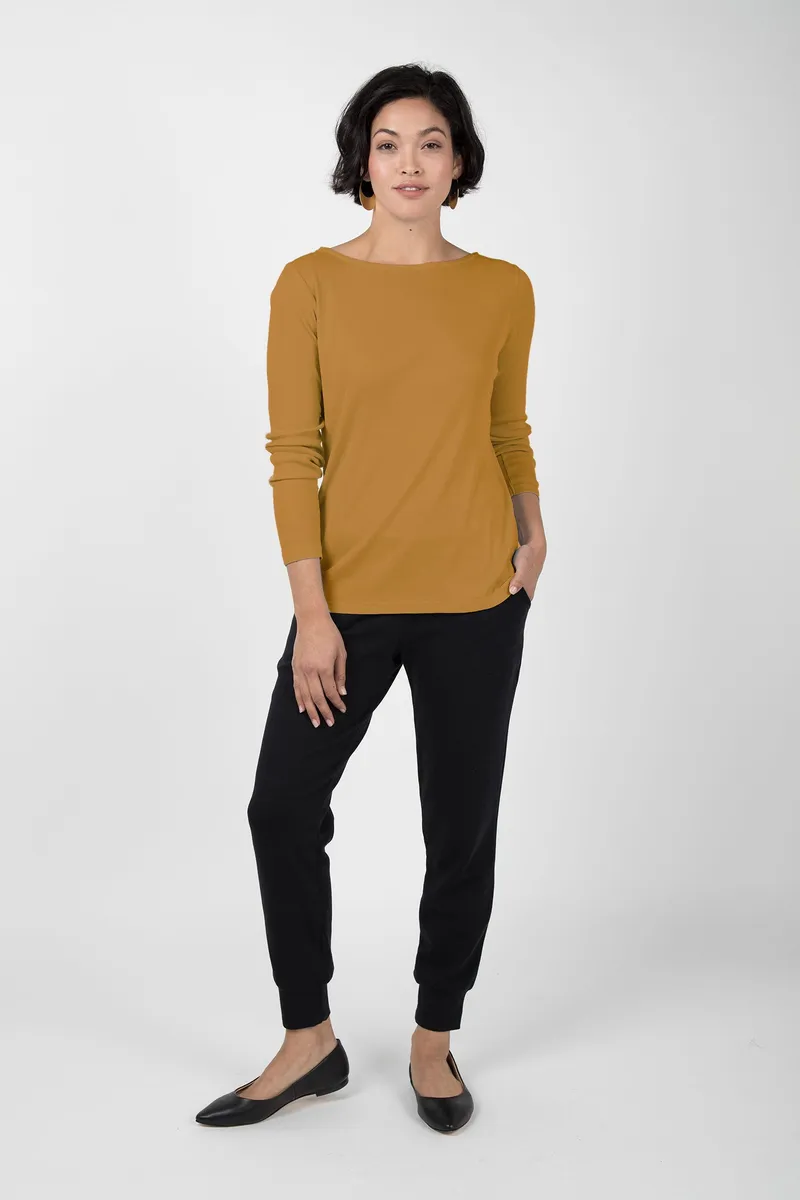 Essential Rib Boatneck Tee 12