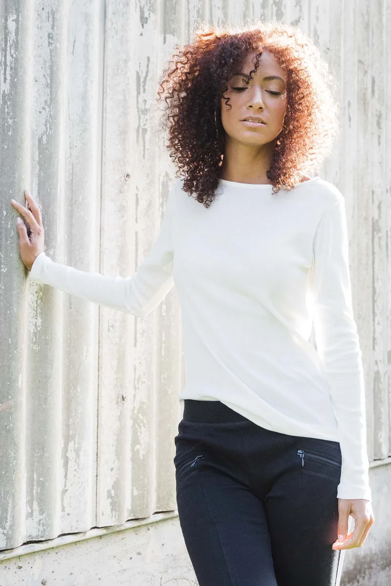 Essential Rib Boatneck Tee 4