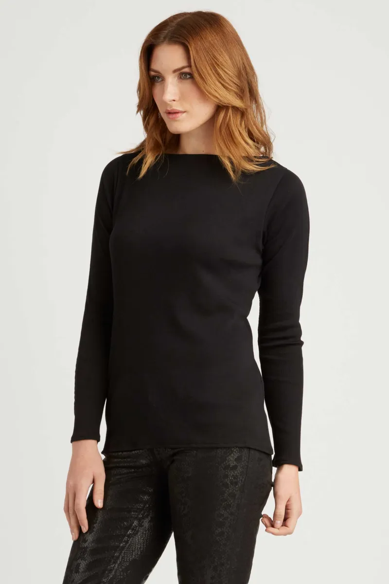 Essential Rib Boatneck Tee 7