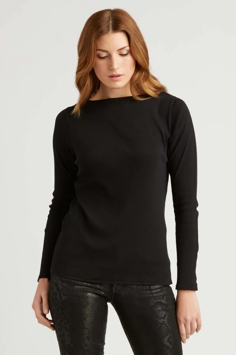 Essential Rib Boatneck Tee 8