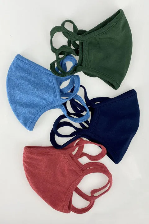 Organic Cotton Masks - 5 Pack, Tie-back 2